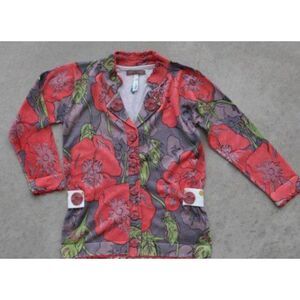 NEW Matilda Jane girls cardigan sweater poppy flower red brown You & Me Vander 2